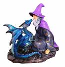Incensário Mago Merlin Bruxo Mago Estatueta Resina Incensário Mago Merlin Bruxo Mago Estatueta Resina