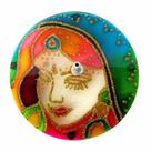 Incensario Mandala de Vidro 10cm - Indiana