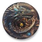 Incensário Metal Vareta Dragão Azul e Dourado Íman 11 cm Incensário Metal Vareta Dragão Azul e Dourado Íman 11 cm