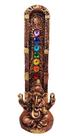 INCENSARIO Porta Incenso de Resina Ganesha 7 chakras Dourado - Decore Casa