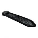 Incensário Régua 23 cm Universal Preto com Prata Resina Incensário Régua 23 cm Universal Preto com Prata Resina