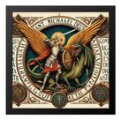 Incrivel Quadro Exclusivo Arte São Miguel Arcanjo 33x33cm Incrivel Quadro Exclusivo Arte São Miguel Arcanjo 33x33cm
