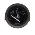 Indicador Temperatura Água Elétrico 52Mm MF 1175 Ideal Iluminaçao Verde Mostrador Preto