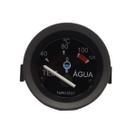 Indicador Temperatura Água Elétrico 52Mm MF 1630 3366 3640 5650 Iluminaçao Verde Mostrador Preto