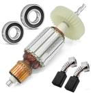 Induzido, Carvão E Rolamentos Furadeira Hp1630/1631 220v