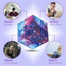 Infinity Cube Galaxy Bloco de Relaxamento Tátil para Ansiedade, Stress e Foco no Escritório Infinity Cube Galaxy Bloco de Relaxamento Tátil para Ansiedade, Stress e Foco no Escritório