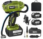 Inflador de pneus com bomba de ar sem fio alimentado por bateria 150PSI com acessórios