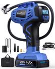 Inflador de Pneus Portátil KeenPower Smart - Sem Fio, 160PSI, Recarregável Inflador de Pneus Portátil KeenPower Smart - Sem Fio, 160PSI, Recarregável