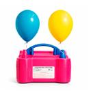 Inflador Elétrico Rosa 220V 600W Rápido para Balões Bexigas Festa 2 Modos
