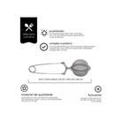 Infusor Aço Inox Para Chá Fácil De Usar Resistente Original Infusor Aço Inox Para Chá Fácil De Usar Resistente Original
