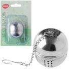 Infusor coador de cha de inox 4,5x4cm de ø na cartela