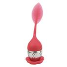 Infusor de Chá Folha de Silicone e Inox 5,5x4 cm