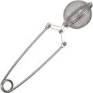 Infusor de chá inox com pinça filtro para chá ervas temperos reutilizável
