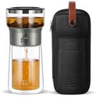 Infusor de Chá ZENS One Touch Bule de Vidro com Kit de Caneca