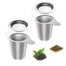 Infusor de filtro de chá Amlits em aço inoxidável 18/8 2 unidades
