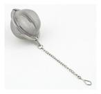 Infusor Em Inox Para Chá Mini Peneira Coador Com Corrente