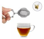 Infusor Filtro Inox Para Chás Peneira Coador Manual Ervas