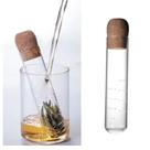 Infusor para Chá Tube de Vidro Borossilicato e Tampa de Rolha Infusor para Chá Tube de Vidro Borossilicato e Tampa de Rolha