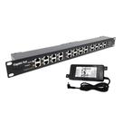 Injetor PoE Texas Fonte de alimentação Gigabit 48V 120W de 12 portas