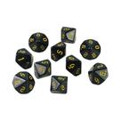 Ink Colorido D10 RPG Dados Poliédricos 0-9 Fonte Retro Estilo Fantasia Para Jogo De Mesa