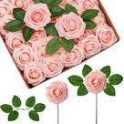 InnoGear 50 unidades de rosas artificiales de espuma con tallos