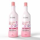 Inoar kit shampoo1l + condicionador 800ml force glycolic