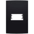 Inova Class Placa 4x2 1 Seção Preto Ebano Fosco - ALUMBRA Inova Class Placa 4x2 1 Seção Preto Ebano Fosco - ALUMBRA