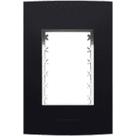 Inova Class Placa 4X2 3 Seções Preto Ebano Fosco - Alumbra