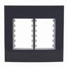 Inova Class Placa 4x4 3 Seções + 3 Seções Preto Ebano Fosco - ALUMBRA