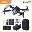 INOVA Drone com Câmera HD 1080P, Controle por Gestos e Motor Brushless para Iniciantes e 2 Baterias