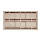 Inserção de relógio Wolf Designs Vault Beige 12 compartimentos