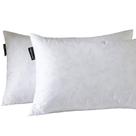 Inserção de travesseiro básica para casa, 16x26 cm, penas e penugem oblongas Inserção de travesseiro básica para casa, 16x26 cm, penas e penugem oblongas