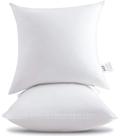 Inserção de travesseiro HITO 66x66 cm 100% algodão branco Conjunto de 2