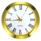 Inserto de relógio mini HILLHOME 37 mm com aro dourado e algarismos romanos, quartzo