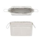 Inserto organizador de bolsa GIVLEFLY, tecido acetinado grande, branco Inserto organizador de bolsa GIVLEFLY, tecido acetinado grande, branco