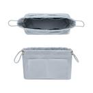 Inserto organizador de bolsa GIVLEFLY, tecido de cetim extra grande, azul