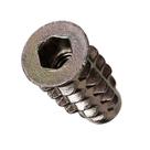 Inserto rosqueado E-Z LOK para madeira macia com flange hexagonal de zinco 10-24