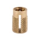 Inserto rosqueado E-Z LOK para plástico nivelado em latão 1/4-20 (pacote com 25)