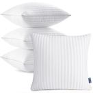 Insertos de travesseiro MIULEE, 20 x 20 polegadas, firmes, fofos, pacote com 4 unidades de algodão Insertos de travesseiro MIULEE, 20 x 20 polegadas, firmes, fofos, pacote com 4 unidades de algodão