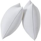Insertos de travesseiro Qeils 22 x 22 cm Conjunto de 2 poliéster branco