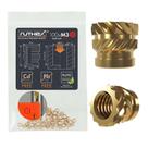 Insertos roscados ruthex M3 VORON 100 peças RX-M3x5x4 em latão