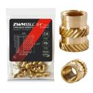 Insertos roscados ZWMSSLL 1/4-20 Heat Set Insert 22 peças Insertos roscados ZWMSSLL 1/4-20 Heat Set Insert 22 peças