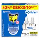 Inseticida Elétrico Líquido 45 Noites Raid 2 Unidades