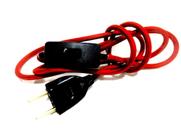 Instala Rabicho Tecido C Interruptor Abajur 1,50mt + Tomada