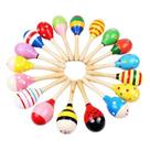 Instrumento musical de madeira Maracas Baby Kids Sand Hammer