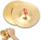 Instrumento musical de percussão Orff de latão Crash Cymbals para crianças Instrumento musical de percussão Orff de latão Crash Cymbals para crianças