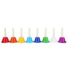 Instrumento musical Hand Bell BESTLIFE de 9 notas em metal colorido