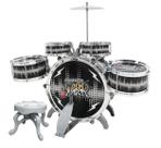 Instrumento Musical Infantil Bateria Rock Star com Banco Instrumento Musical Infantil Bateria Rock Star com Banco
