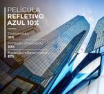 Insulfilm Película Azul Espelhado 0,65cm x 5,0m Profissional