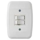 Int. 2 t.p.10a 250v c/ placa branco pezzi Int. 2 t.p.10a 250v c/ placa branco pezzi